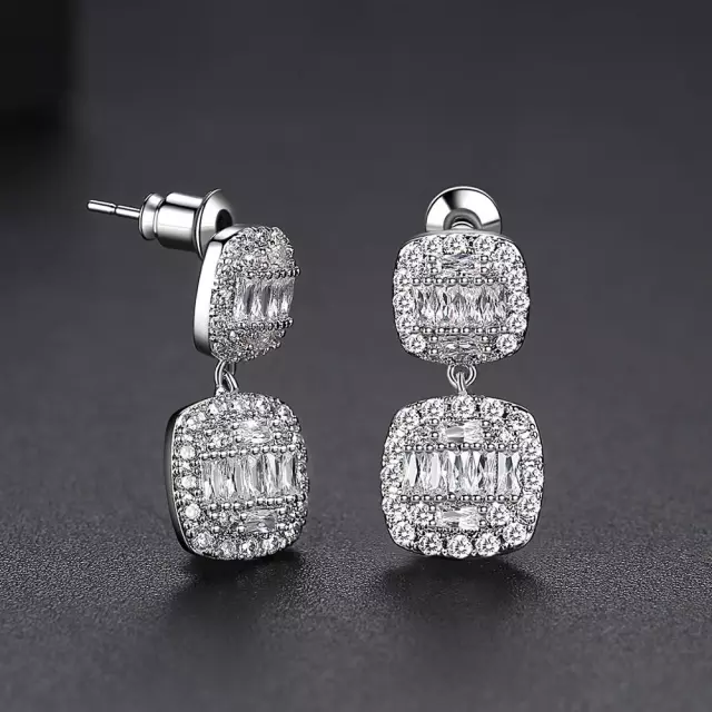 Elegant Diamond Drop Earring