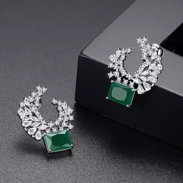 Classic Emerald Stone Earring