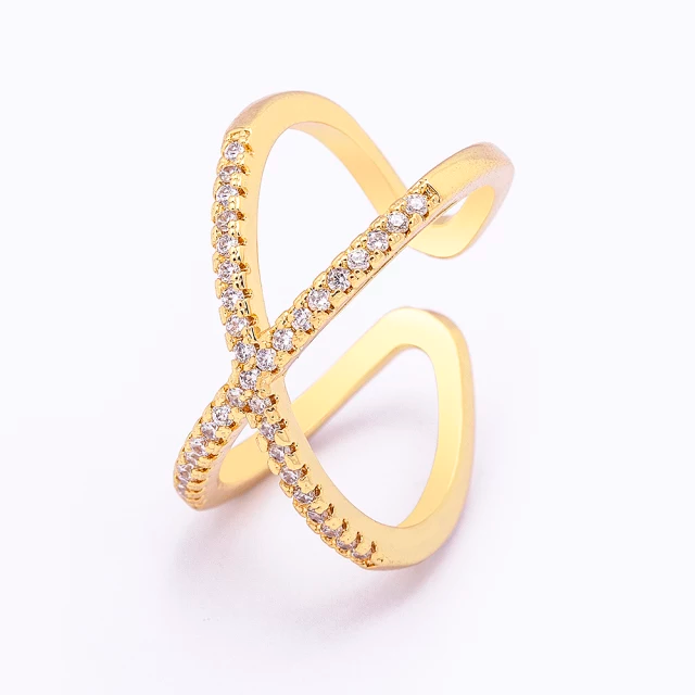 Classic X-shape Ring