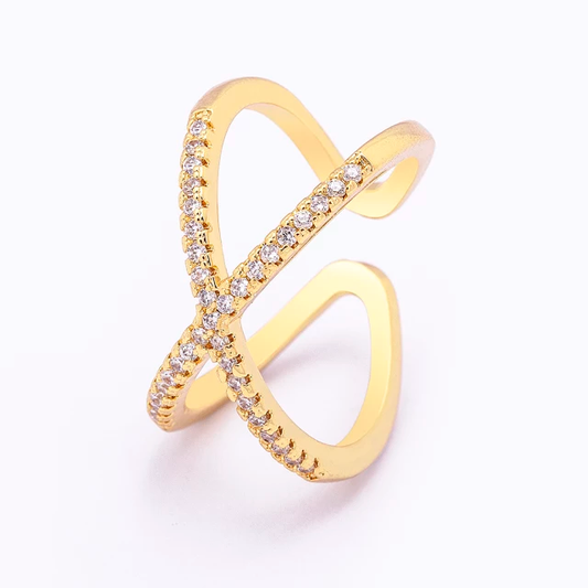 Classic X-shape Ring