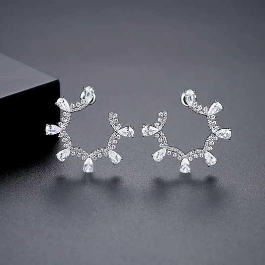 Cute White Stone Earring