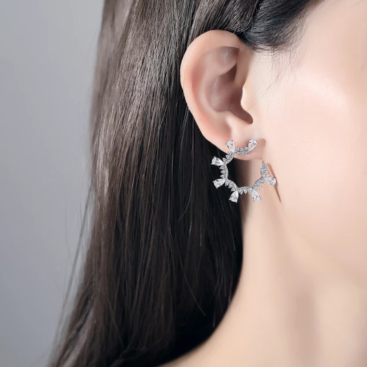 Cute White Stone Earring