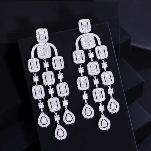 Stunning Silver Chandelier Earring