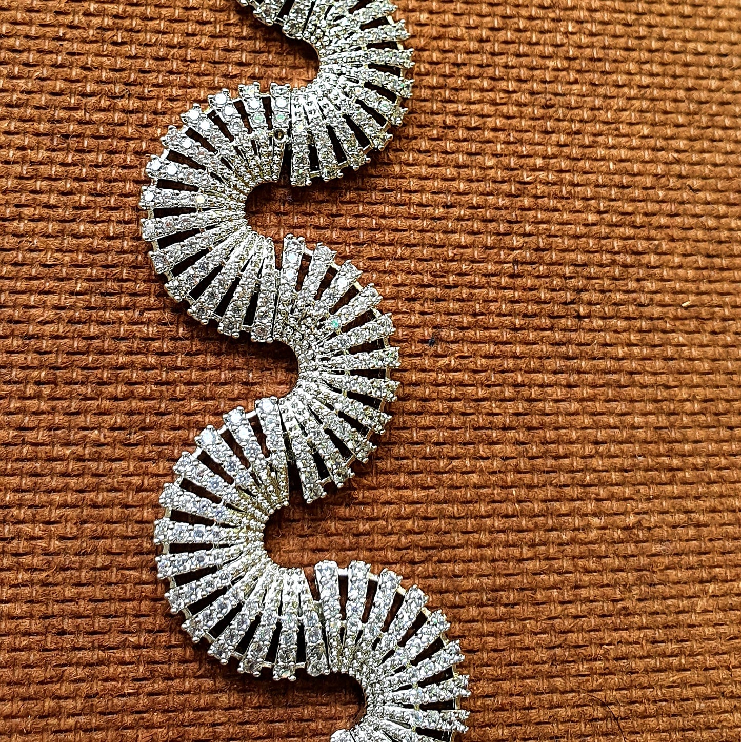 Designer White Stone Necklace Set