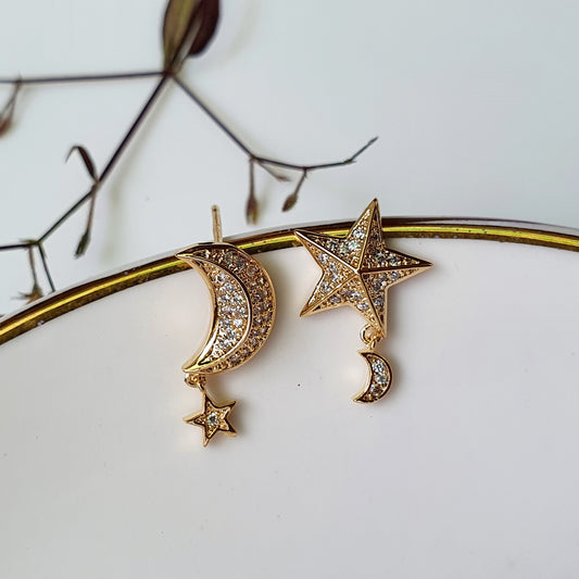 Star Moon Earring