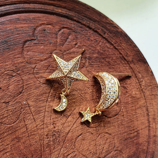 Star Moon Earring