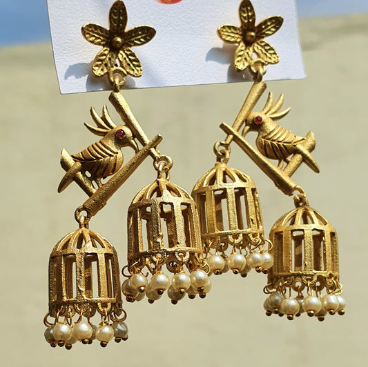 Parrot Cage Jhumka