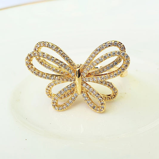 Gold Butterfly Ring