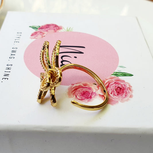 Gold Butterfly Ring