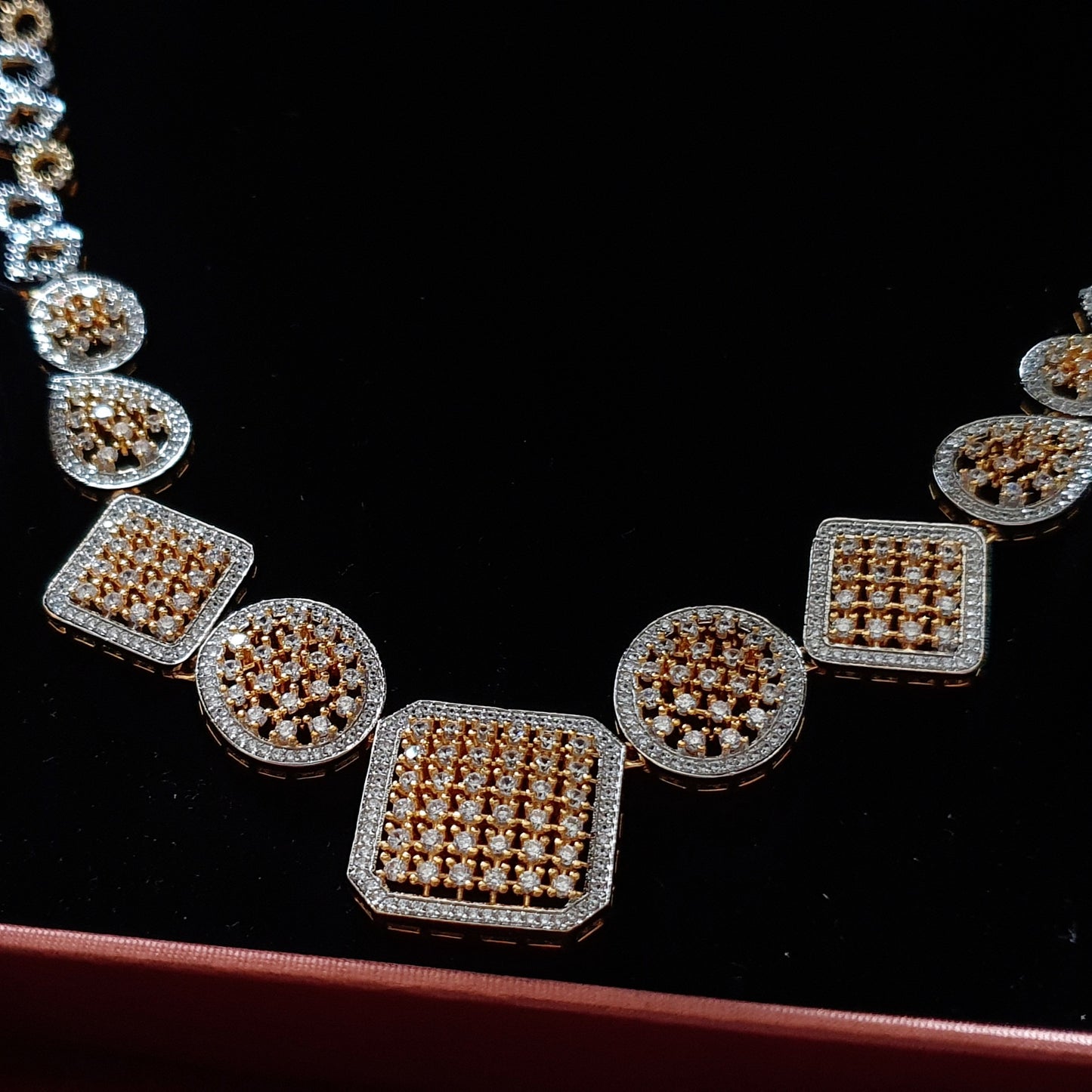 Elegant Long Diamond Necklace
