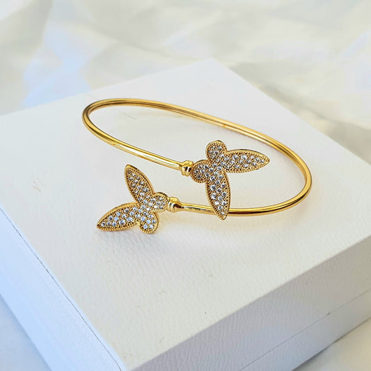 Cute Gold Butterfly Bracelet