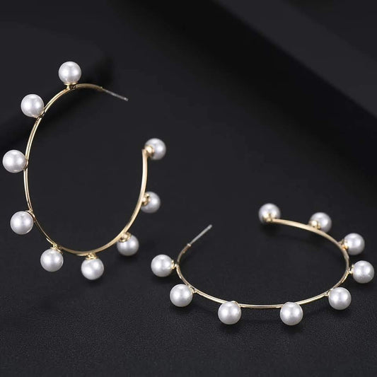 Pearl Hoop Earring