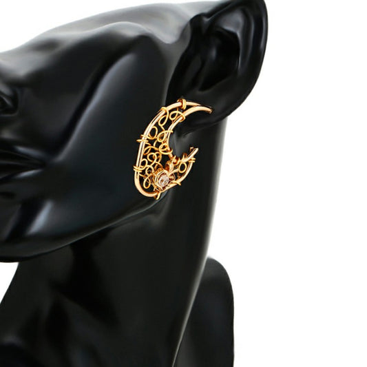 Gold Wired Hoop Earrings