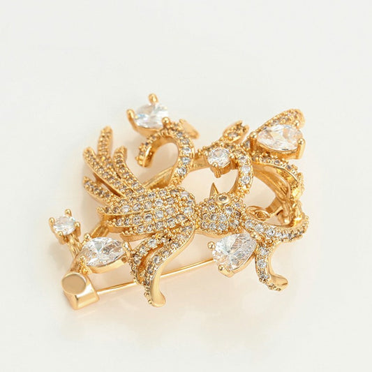 Elegant Bird Brooch