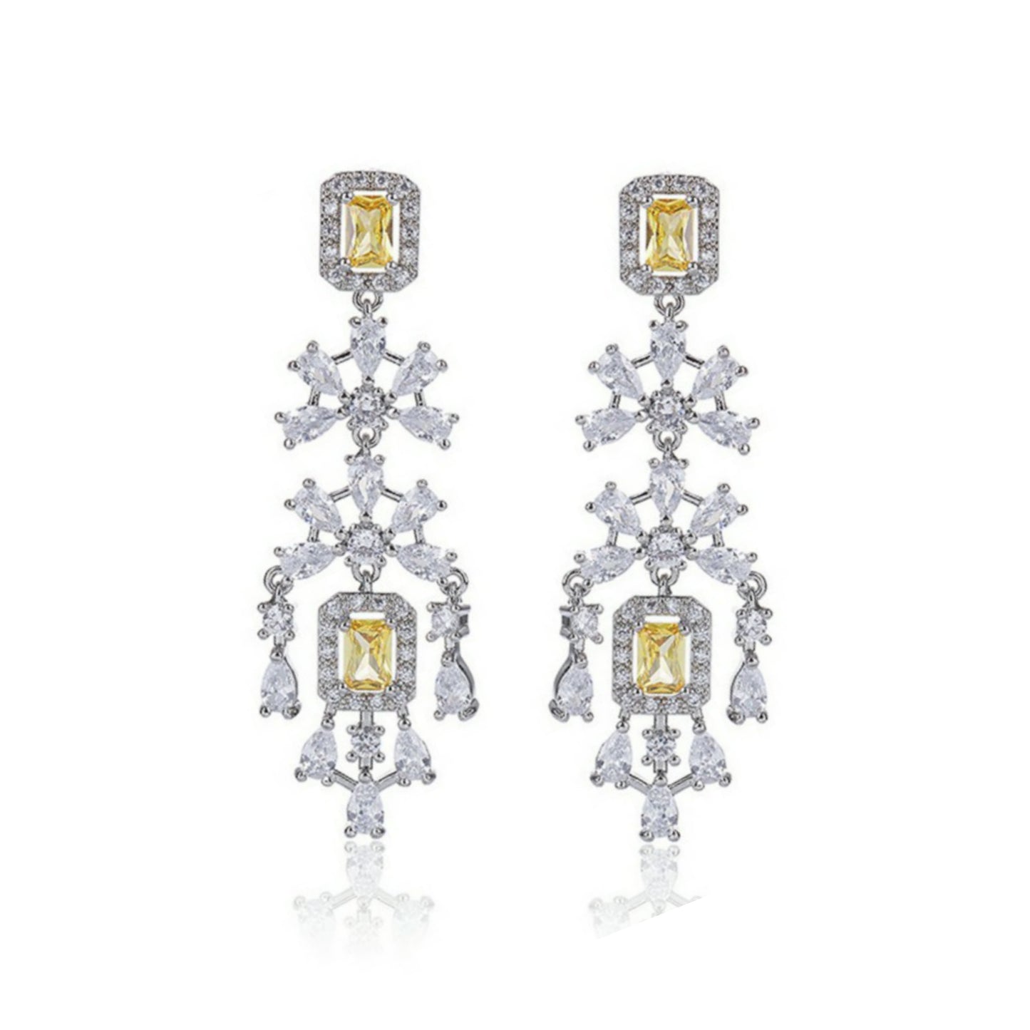 Yellow Sapphire Chandelier Earring