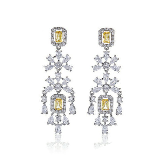 Yellow Sapphire Chandelier Earring