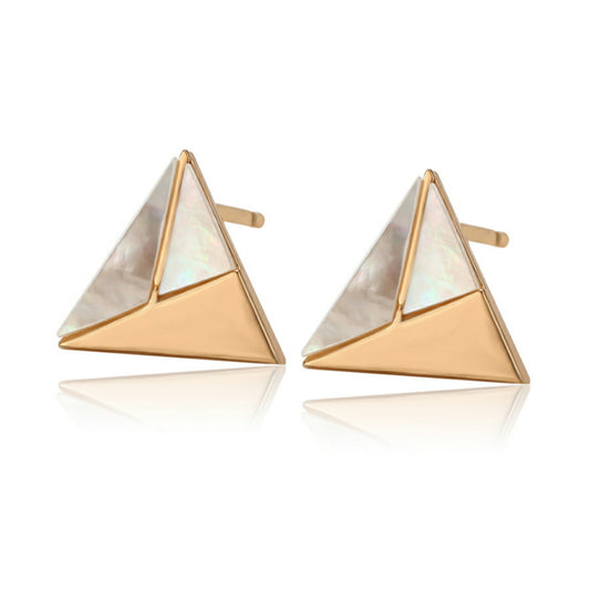 Mother of Pearl Triangle Earring