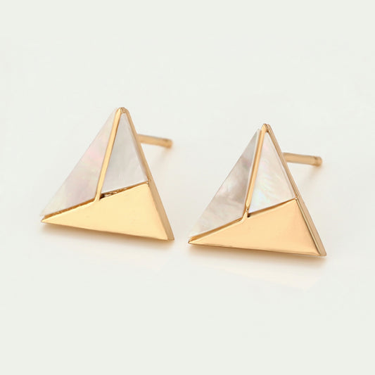 Mother of Pearl Triangle Earring