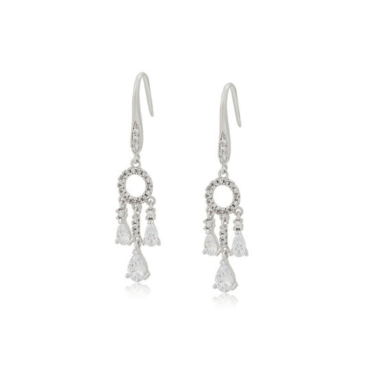 Elegant White Dangler Earring