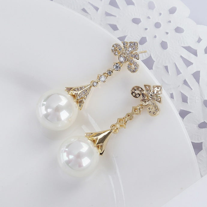 Elegant Pearl Drop Earring