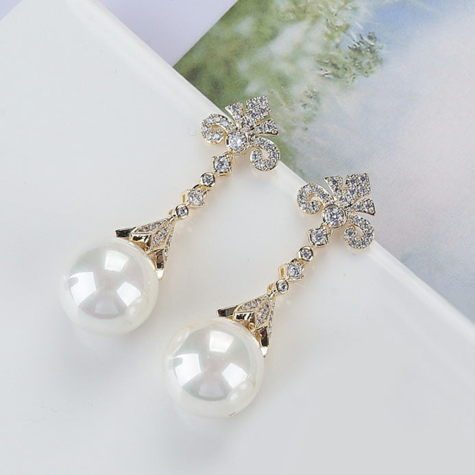 Elegant Pearl Drop Earring