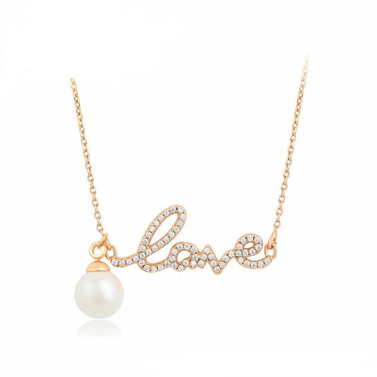 Pretty Love Chain with a Pearl