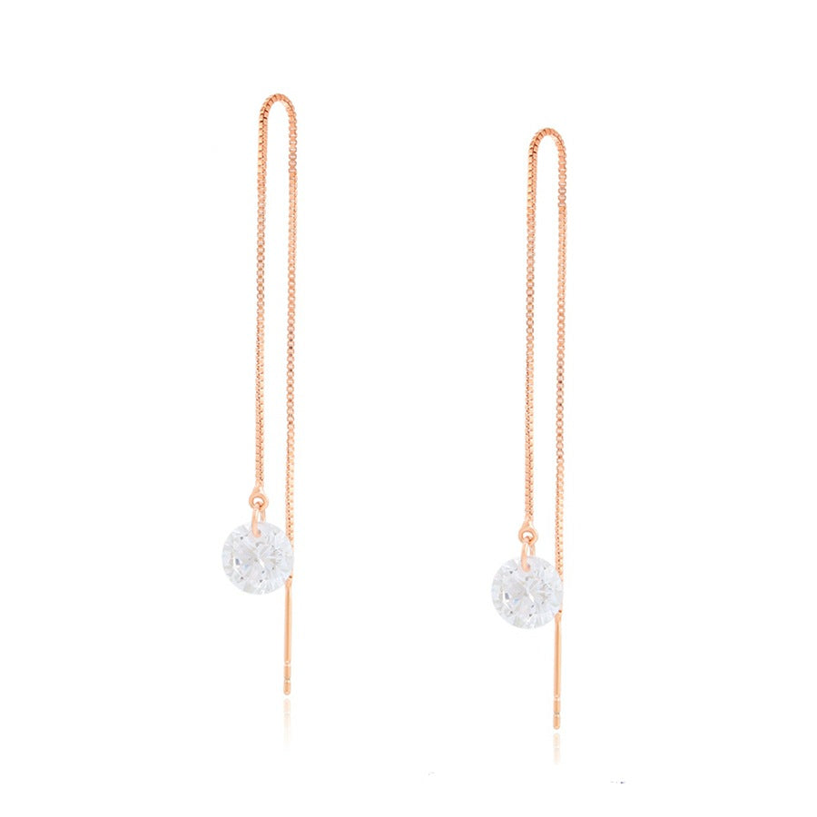 Stylish Solitaire Drop Earring
