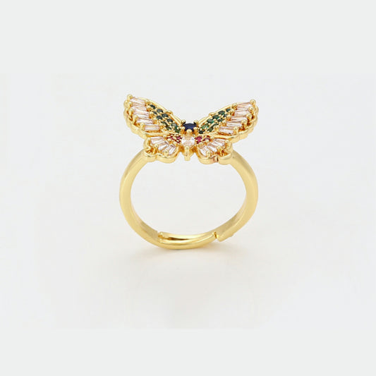 Beautiful Gold Butterfly Ring