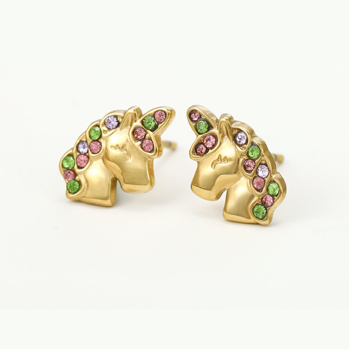 Beautiful Golden Unicorn Earring