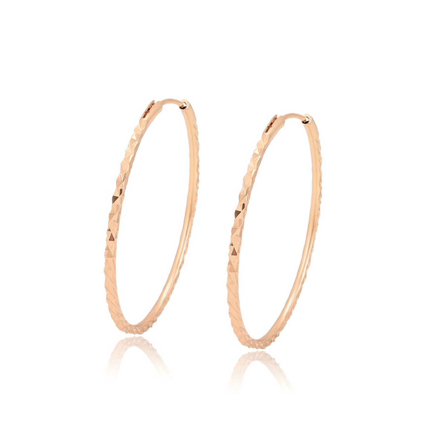 Trendy Gold Hoops