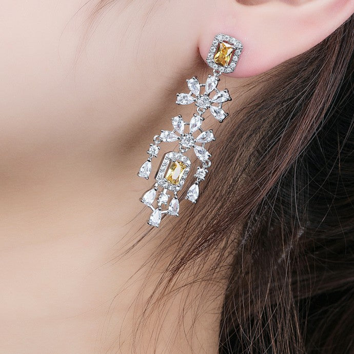 Yellow Sapphire Chandelier Earring