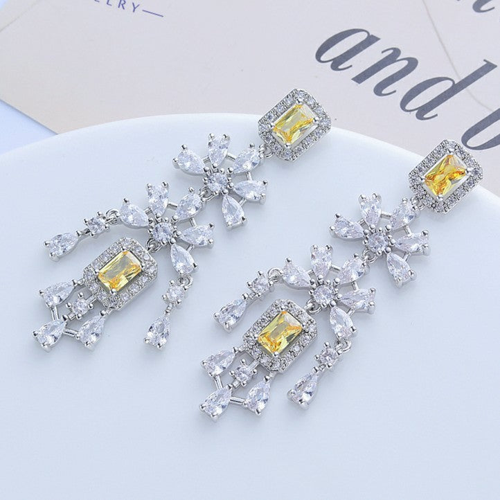 Yellow Sapphire Chandelier Earring