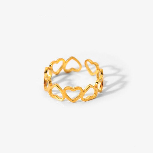 Anti Tarnish Heart Ring